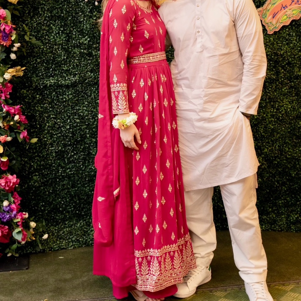 Dark Pink Sharara